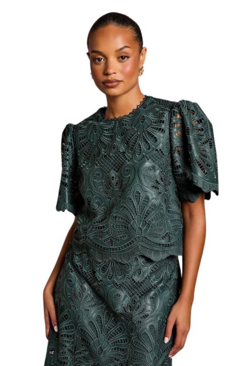 Женский топ Coast Short Sleeve, цвет: Изумрудный