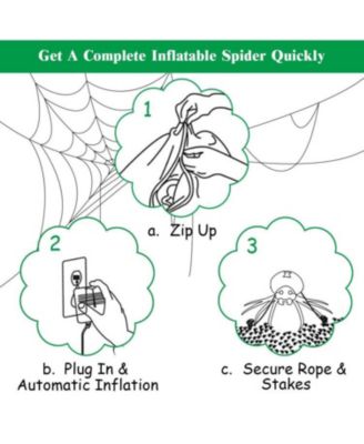 6 ft Halloween Inflatable Blow-Up Spider
