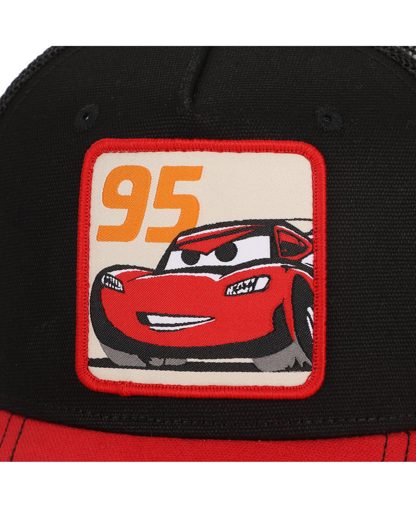 Мужская кепка Cars Mcqueen Woven Patch Canvas And Mesh B5 Trucker, цвет: Чёрный — фото 4