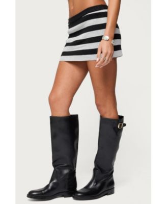 Women's Kezia Striped Knit Mini Skort