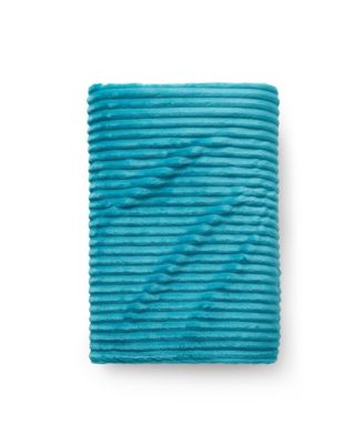 Ultra Soft & Light Ribbed Fleece Blanket - Throw/Travel 50"x60"