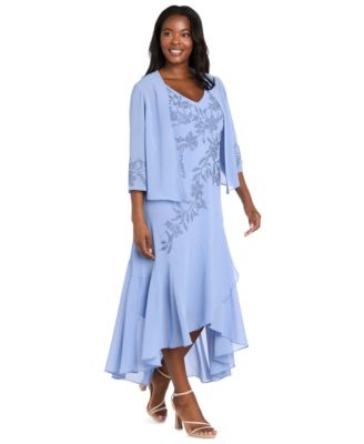 Women's Double Jacket Dress with Tiered Skirt