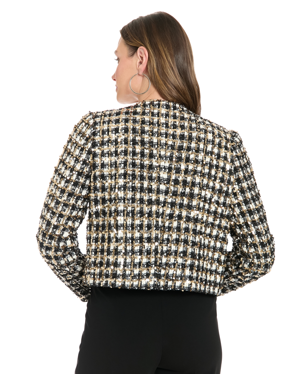 Muse Women's Round Neck Bow-Detail Jacket