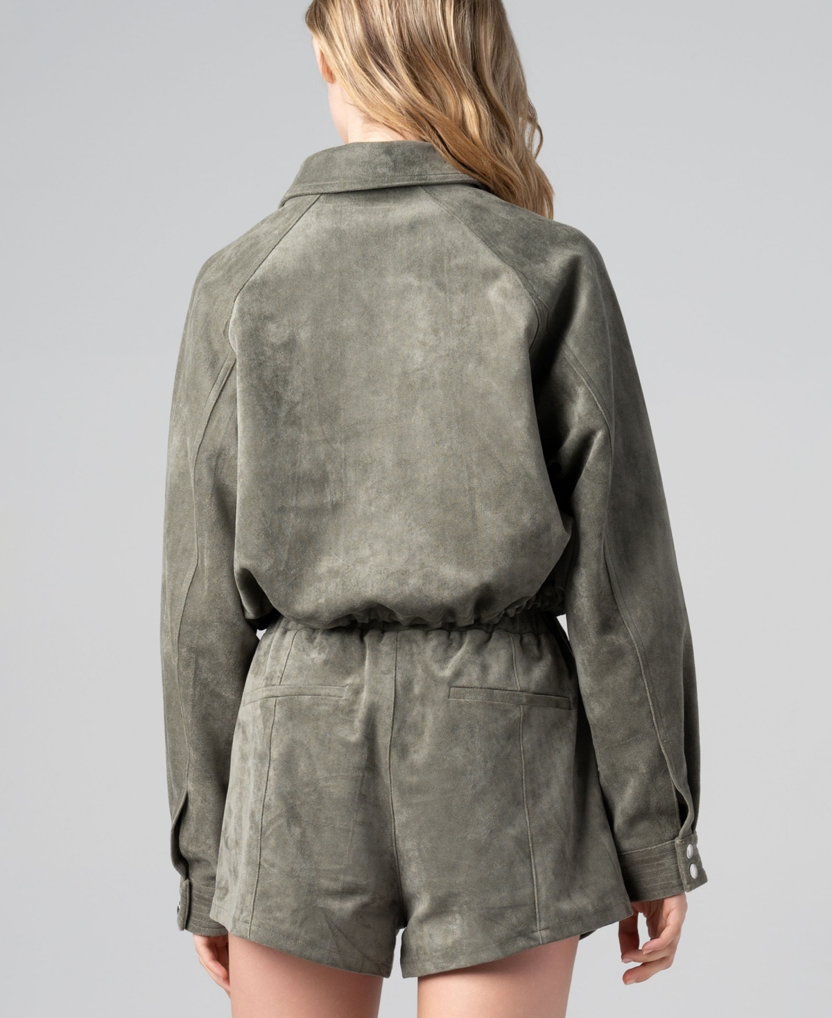 Blank Nyc Women's Front Zip Collared Jacket