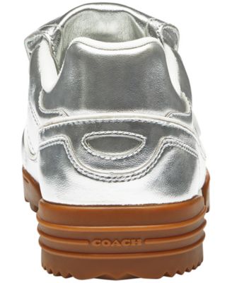 Men's Match Metallic Leather Lace-Up Sneakers