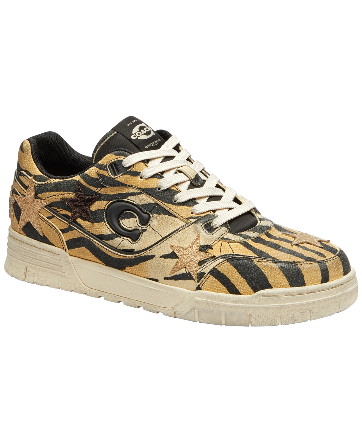 Coach Men's Soho Stars Lace-Up Sneakers - Tiger Multi