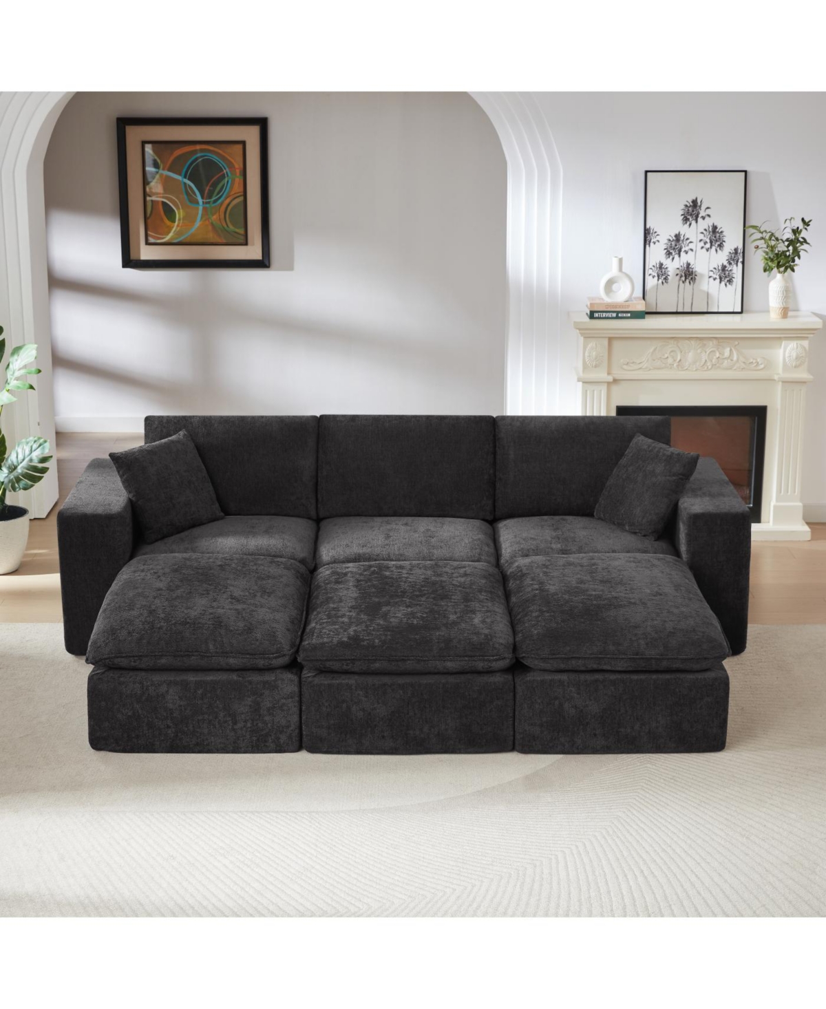 Streamdale Furniture Streamdale Modern Chenille Cloud Sofa