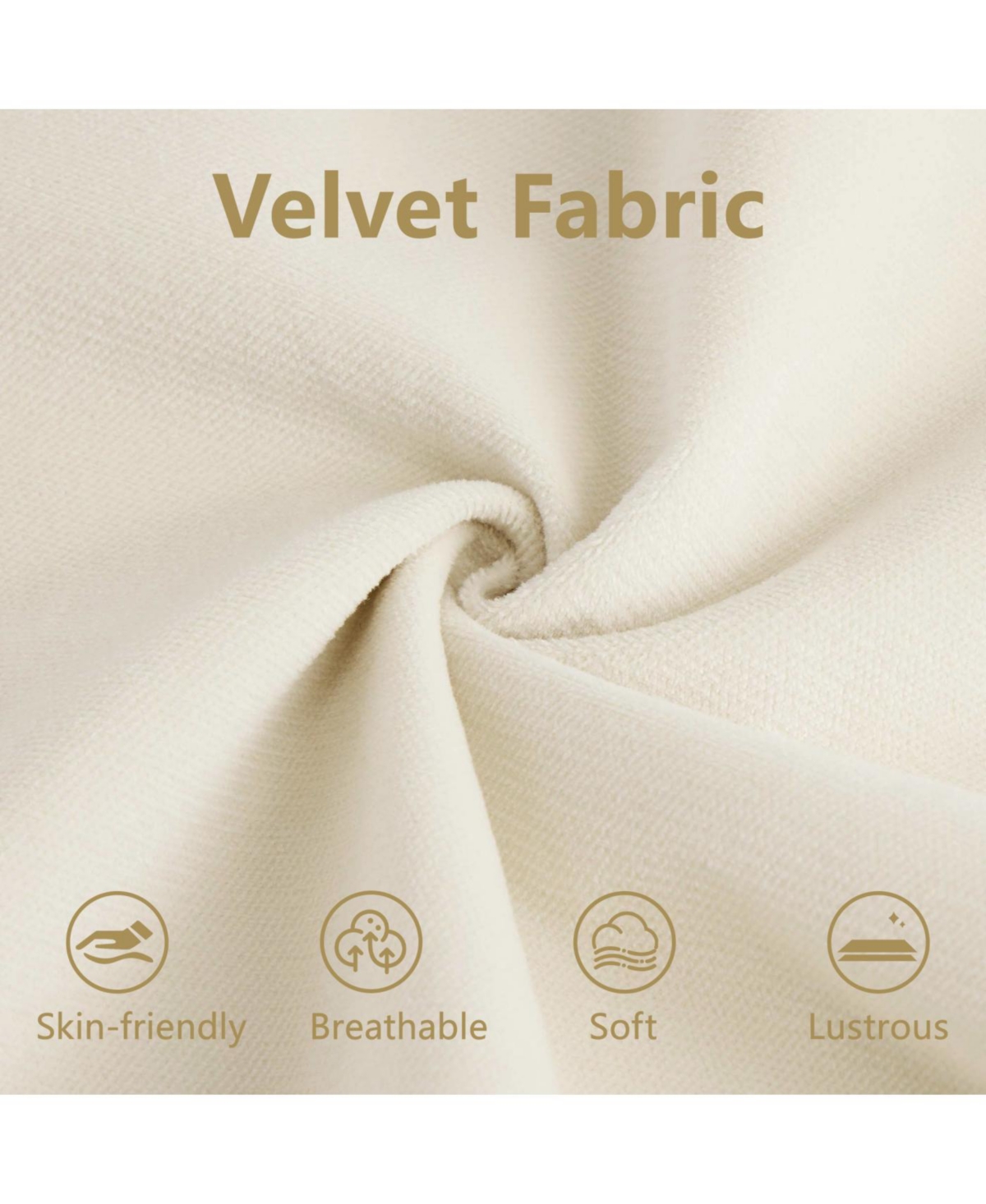 Streamdale Furniture Streamdale Oversize Modern Velvet Two-Seater Sofa with Ottoman and Pillows, Cream