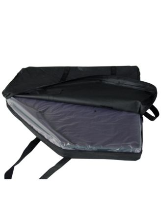 48" Octagon Folding Poker Tabletop with Cup Holders & Chip Racks for 8 Players, Texas Hold'em, Portable with Carry Case