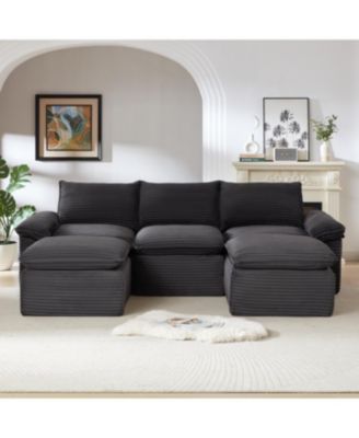 Streamdale Modern corduroy cloud sofa, freely combined, comfortable sitting experience