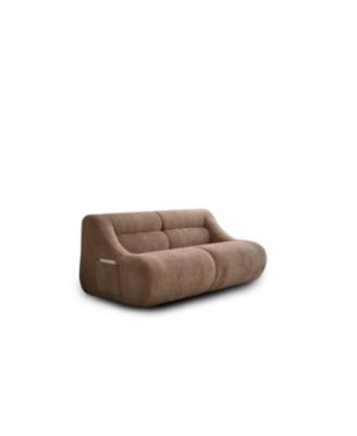 Streamdale Shoes sofa-in-a-Box Memory Foam 2-Seater Couch, No Install, Easy Transport, Brown