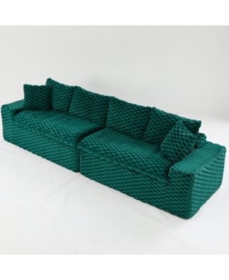 Luxury Green Turtle Velvet Multifunctional Sofa