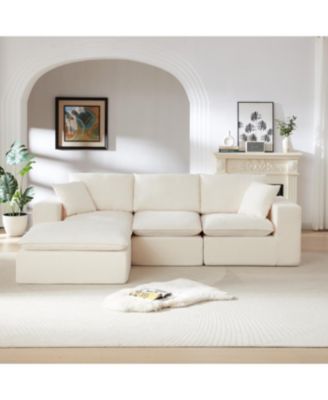 Streamdale Modern Chenille Cloud Sofa - Freely Combinable & Comfortable