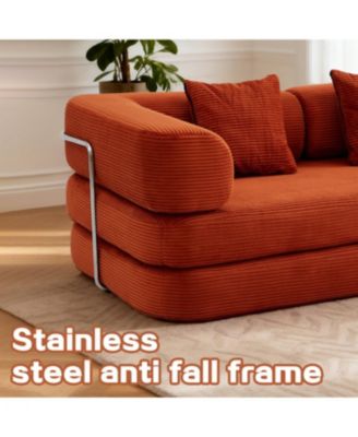 Floor Couch Sofa Bed Convertible Blanket Pillow Enhanced Frame