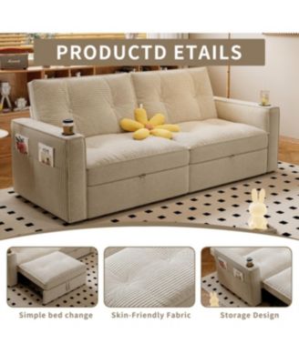 Multi-Functional Convertible Sofa Bed 2-in-1 (for Sitting & Sleeping