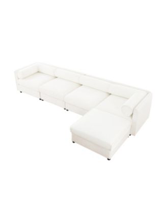 Streamdale Modular Sectional Sofa with Storage, White