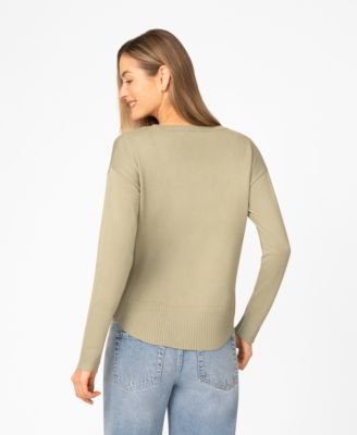 Petite Round Hem Pull-on Sweater