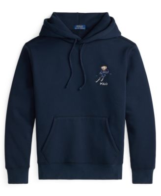 Men's Bear Graphic Long-Sleeve Hoodie