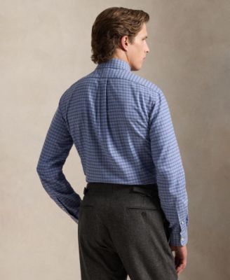 Men's Classic-Fit Long-Sleeve Checked Shirt