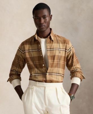 Men's Classic-Fit Long-Sleeve Checked Shirt
