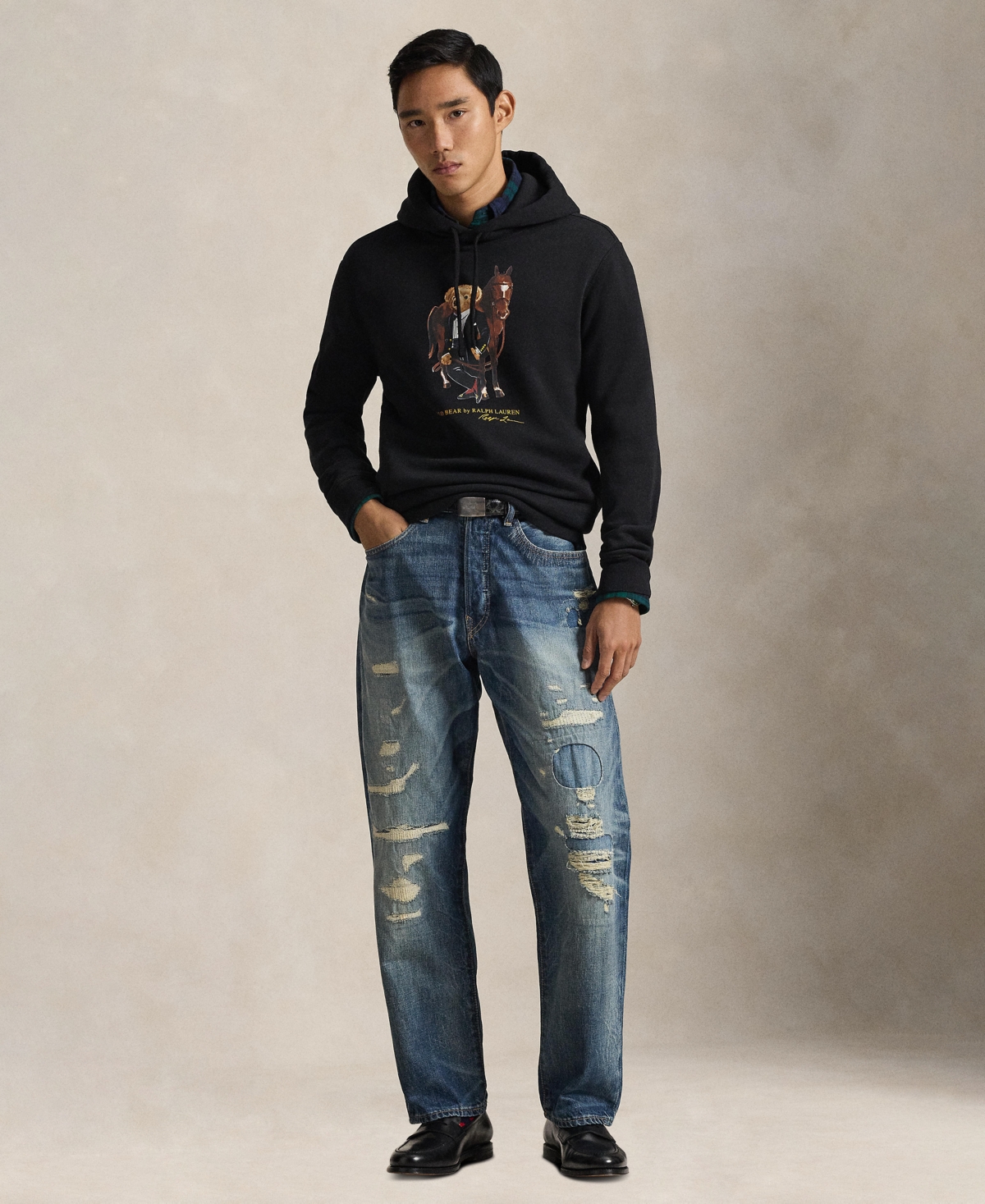 Polo Ralph Lauren Men's Long-Sleeve Bear Fleece Hoodie