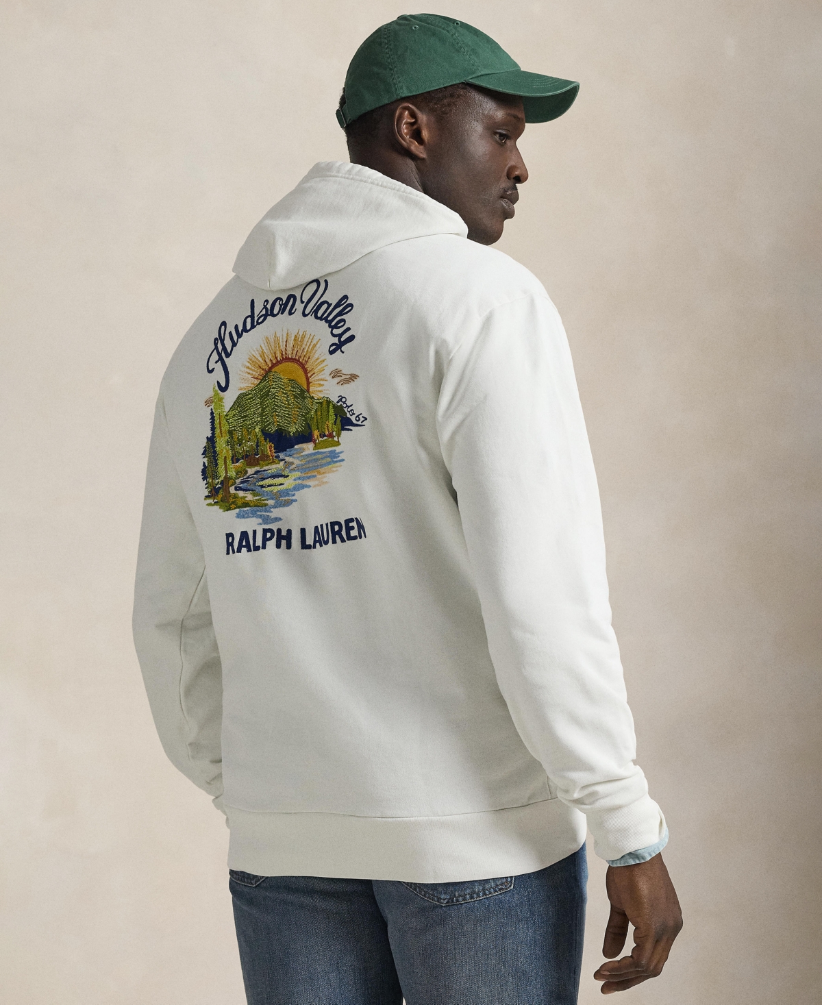 Polo Ralph Lauren Men's Big & Tall Loopback Fleece Graphic Hoodie