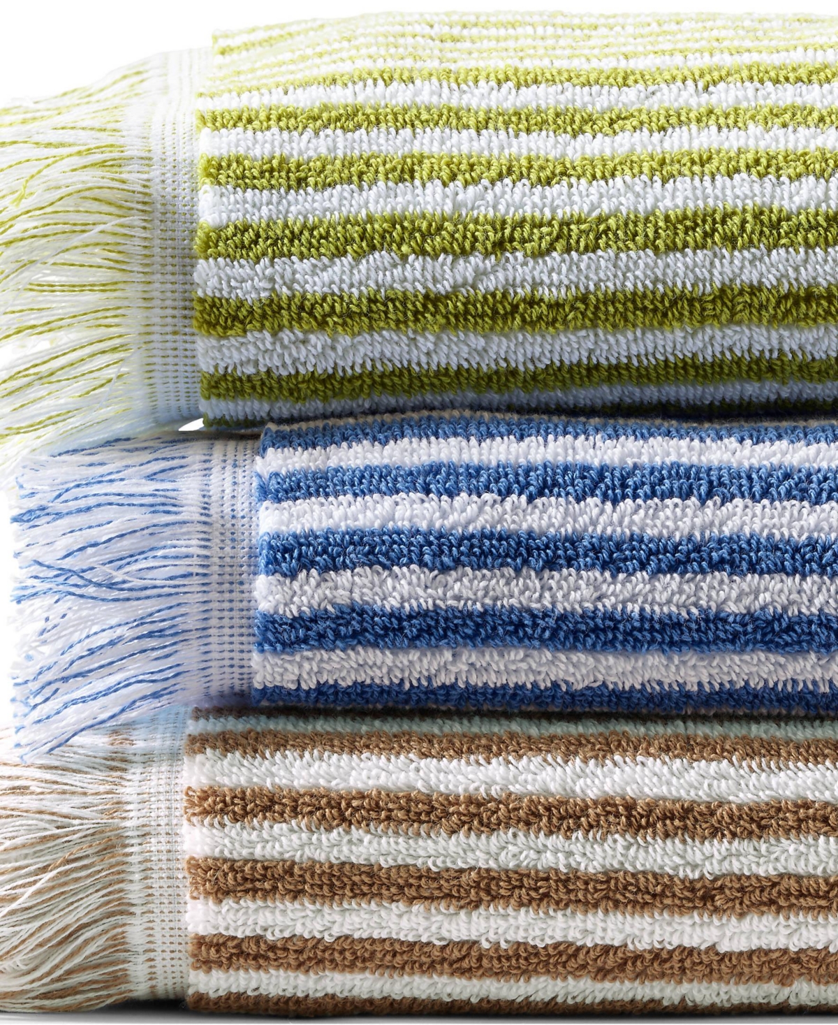 Lands' End Cotton Yarn-dyed Stripe Hand Towel