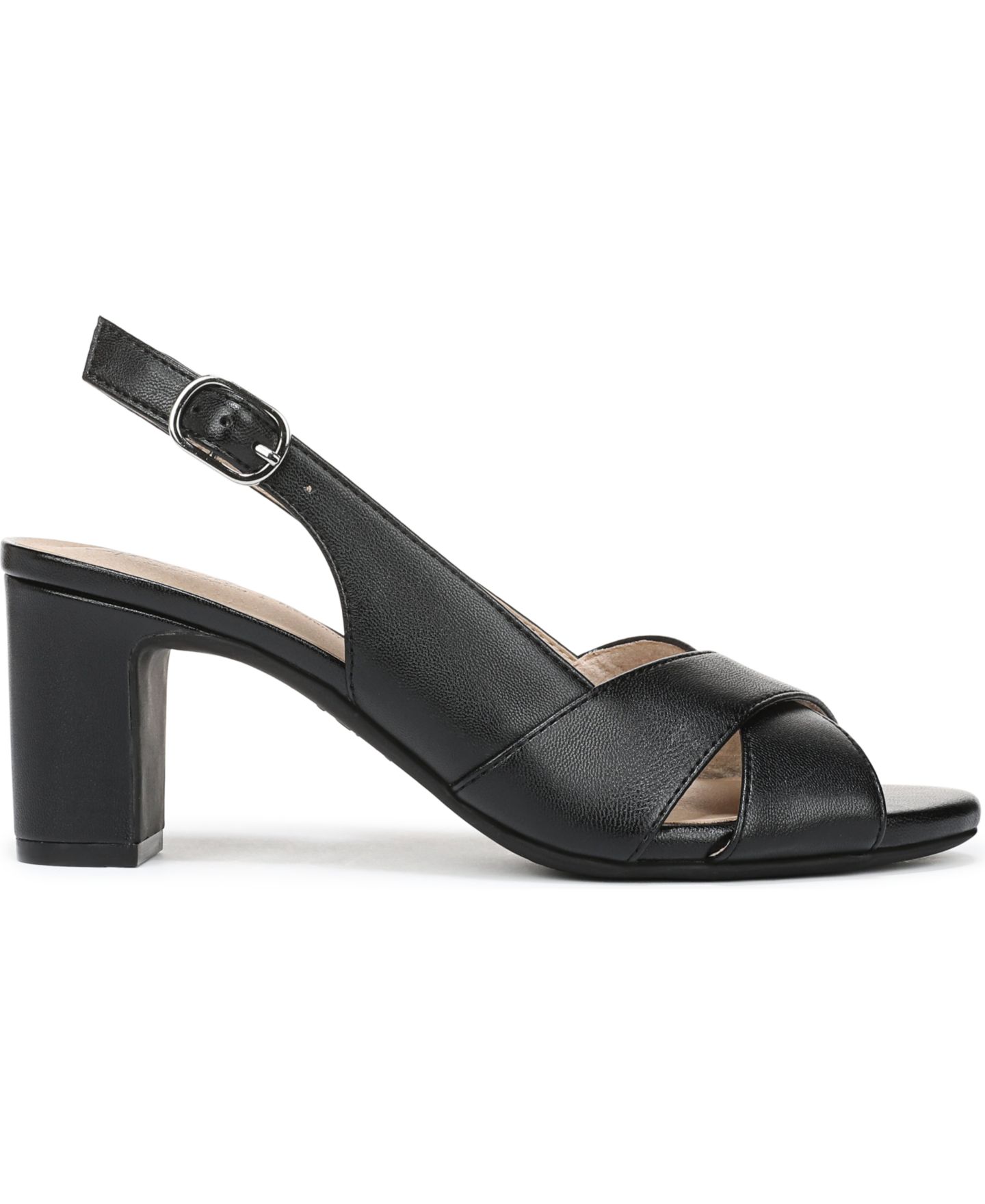 Женские сандалии LifeStride Freesia Slingback Dress Sandals, цвет: Чёрная искусственная кожа — фото 2