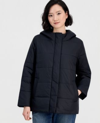 Petite Hooded Puffer Coat
