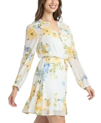 Women's Printed Mandarin Collar Dress