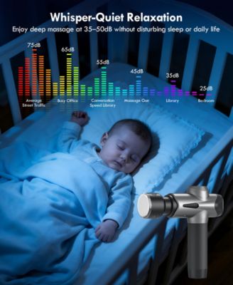 Hot and Cold Deep Tissue Percussion Massager with 7 Massage Heads