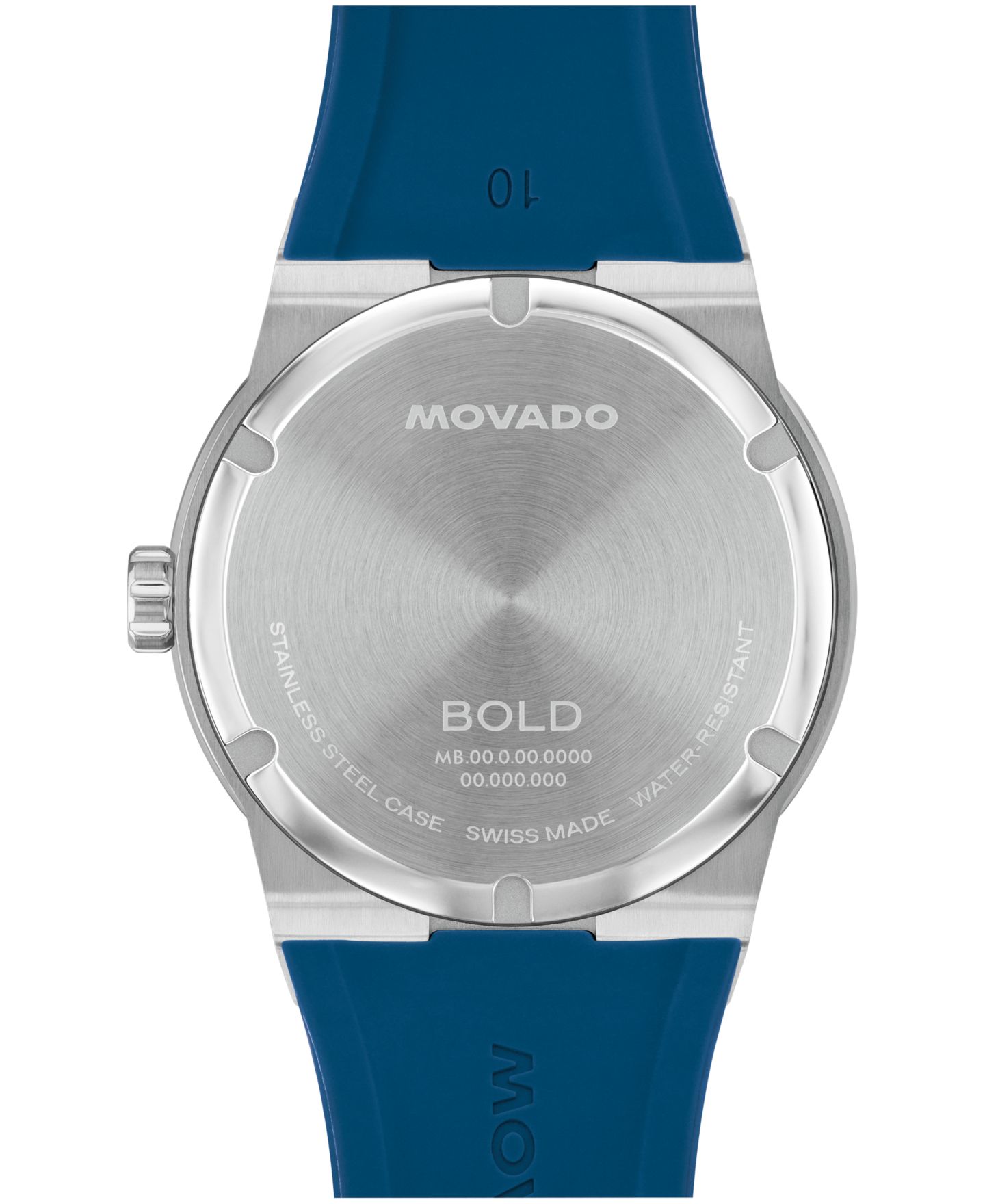 Мужские часы Movado Bold Fusion Swiss Quartz Blue Silicone Watch, 42.30mm — фото 3