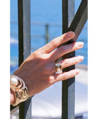 Dawn Light Pearl Wide Ring