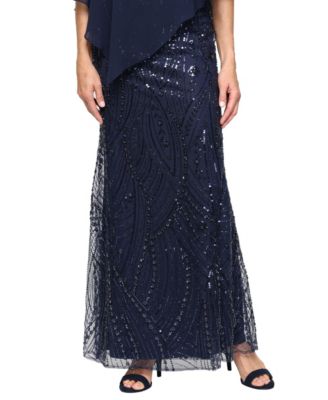 Women's V-Neck Beaded Gown