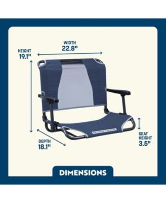 Big Comfort Stadium Chair With Armrests