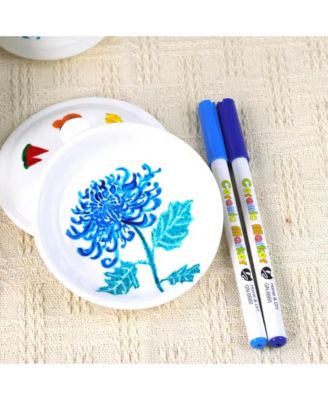 24 Colors Ceramic Marker, Acrylic Paint Pens for DIY, Ceramic Painting, Wood, Rock Paint and Glass Drawing