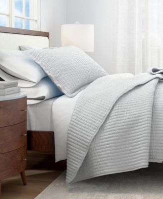 Detailed Channel Stitch Microfiber Quilt Set With Shams