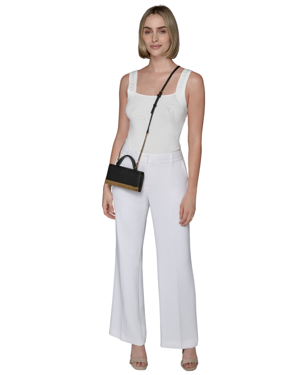 Karl Lagerfeld Paris Jacqueline Crossbody In Blue