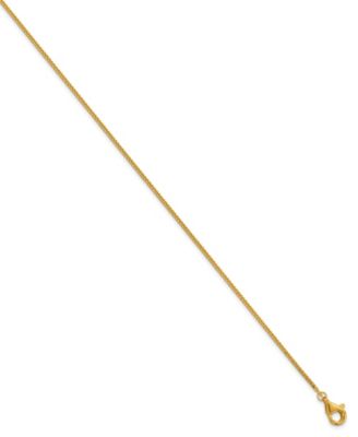 Wheat Chain Necklace in 24k Yellow Gold