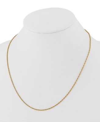 Rope Chain Necklace in 24k Yellow Gold