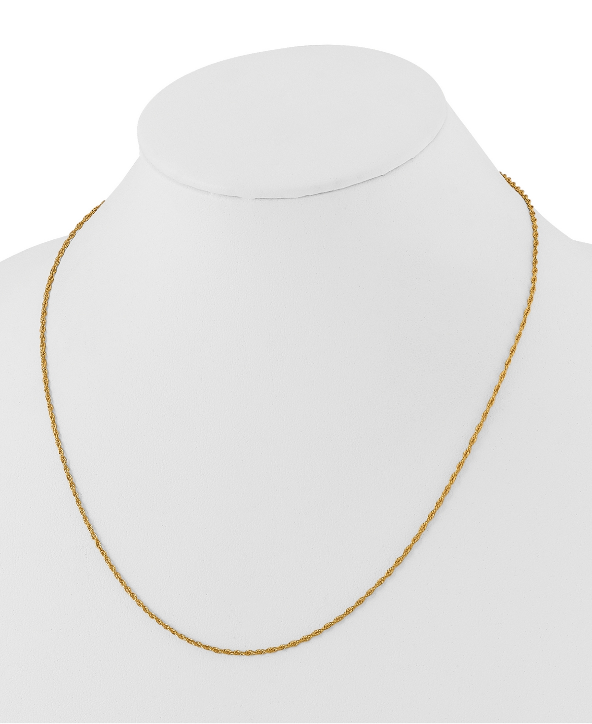 Macy's Rope Chain Necklace in 24K Yellow Gold