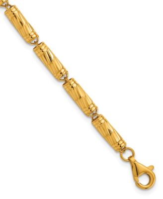 Bamboo Chain Necklace in 24k Yellow Gold
