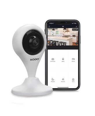 E4 Smart Wireless Security Camera 1080p HD Wi-Fi Indoor Surveillance with 2-Way Audio, Motion Detection & Night Vision