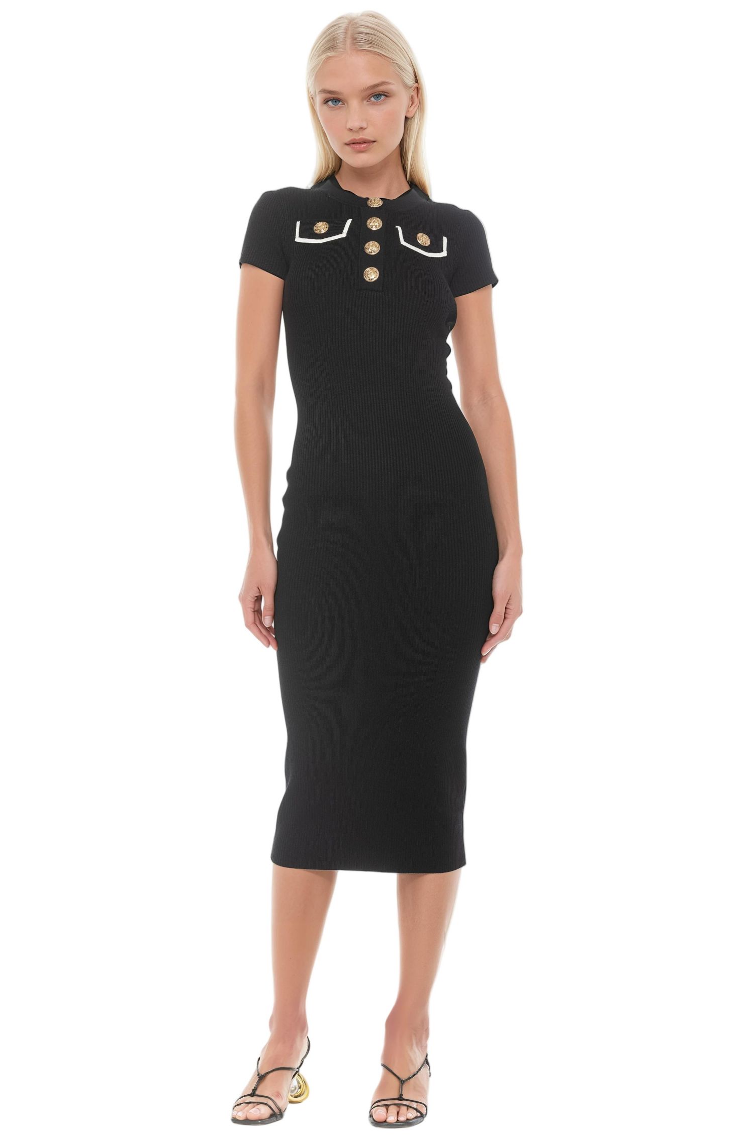 Women's Rhys Crewneck Ribbed Knit Midi Dress