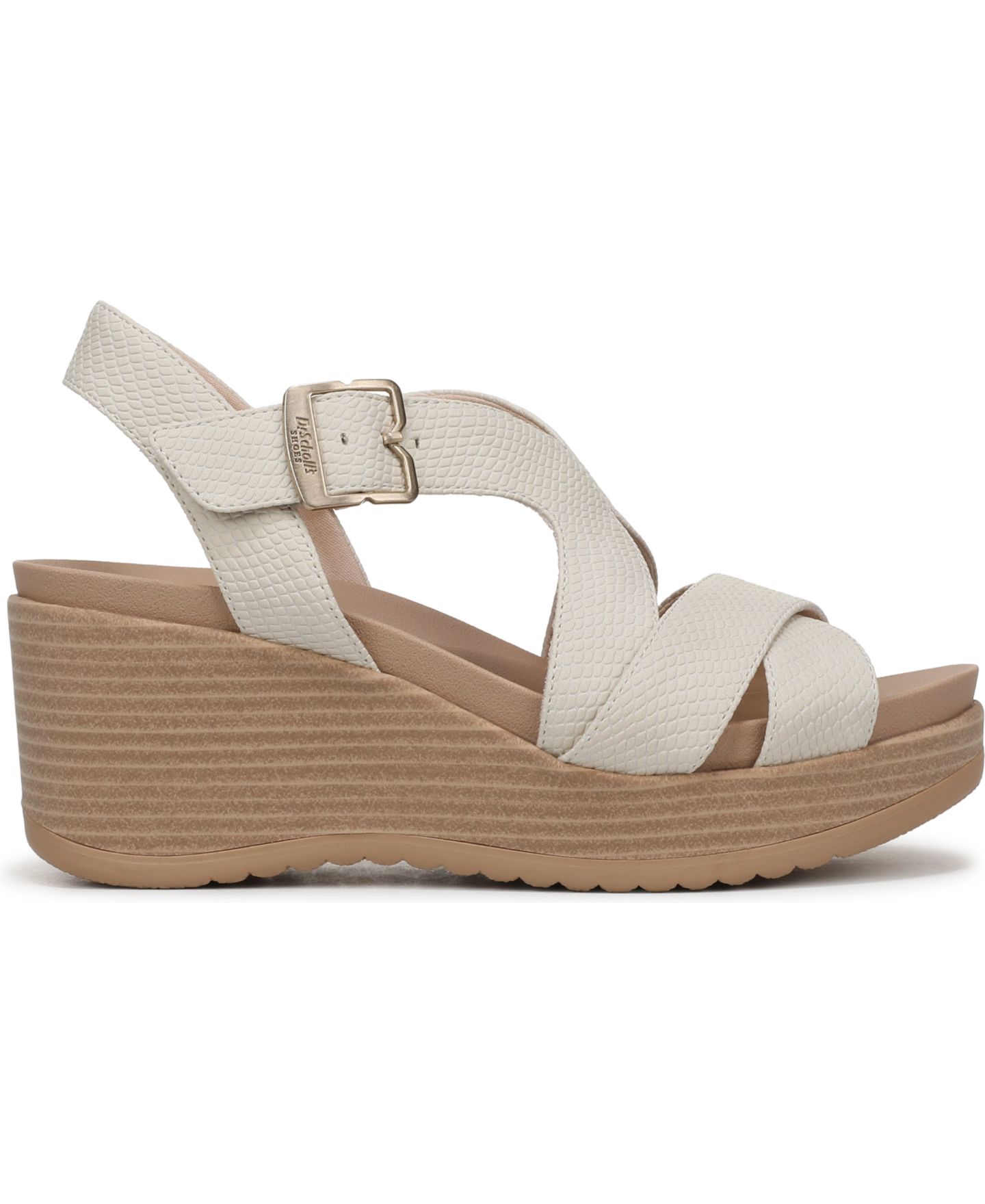 Женские сандалии Dr. Scholl's Cali Beach Strappy, цвет: Бежевая искусственная кожа — фото 2