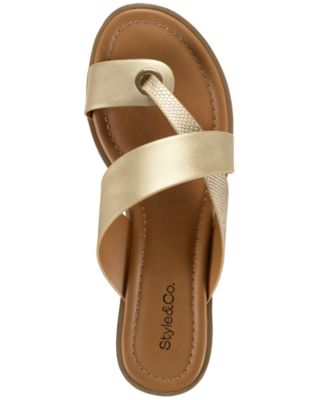 Satinne Toe-Ring Thong Casual Sandals, Created for Macy's