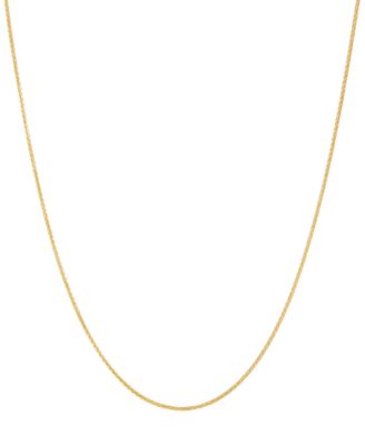 Macy's - Solid Wheat Chain Necklace in 14k Yellow Gold