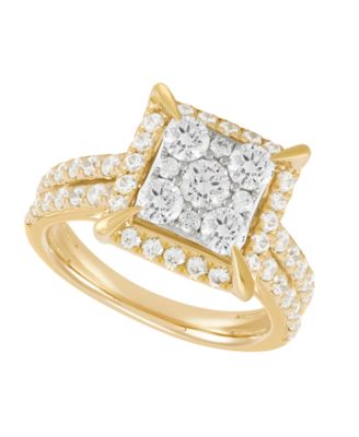 Macy's - Diamond Engagement Ring (2 ct. t.w.) in 10K Yellow Gold