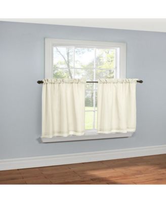 Rhapsody Lined Light Filtering Thermal Barrier Curtains Rod Pocket Curtain Tiers Pair