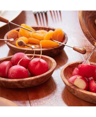 Set of 4 Olivewood Aperitivo Bowls -